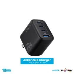 Anker Zolo 70W Charger with 4-Port GaN Fast Charging