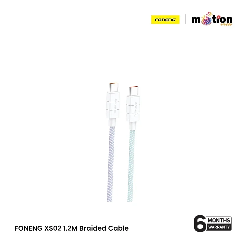 FONENG XS02 Type-C to Type-C 1.2M Braided Cable