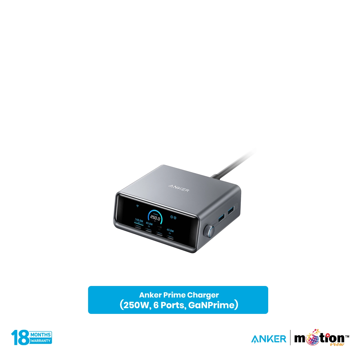 Anker Prime Charger 250W, 6 Ports in bangladesh