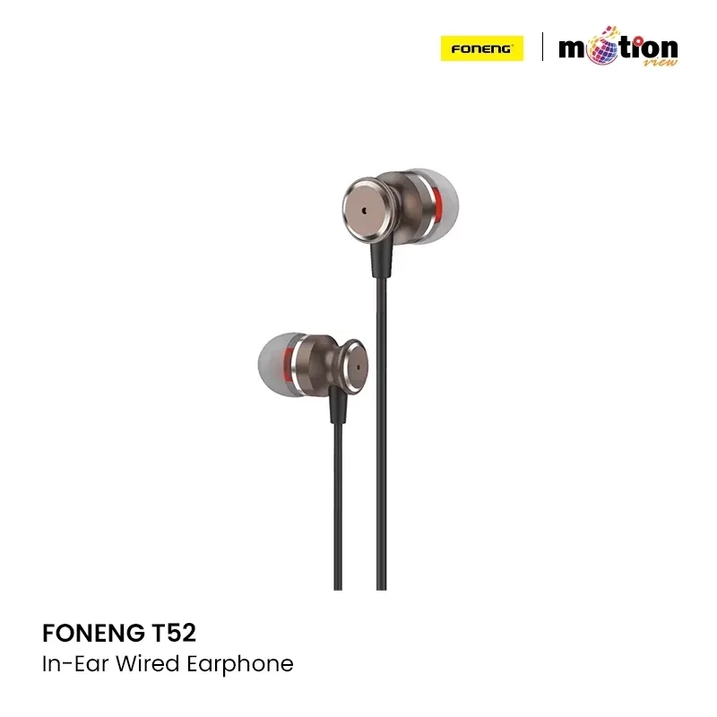 Foneng T52 Angled In-Ear Wired Earphone