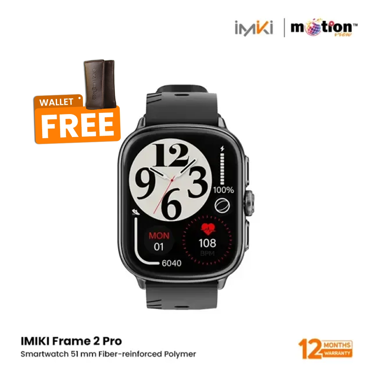 IMIKI Frame 2 Pro Smart Watch